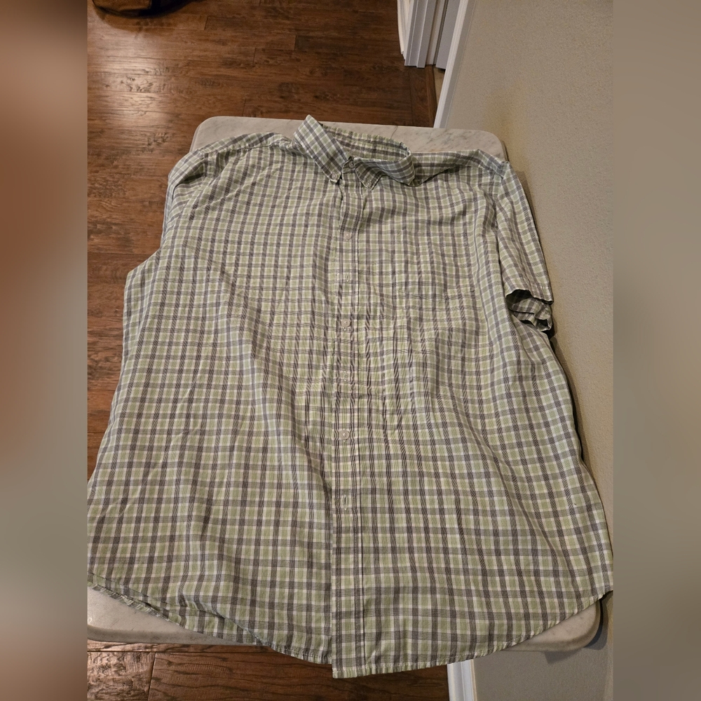 Croft & Barrow Casual Green Checkered Shirt